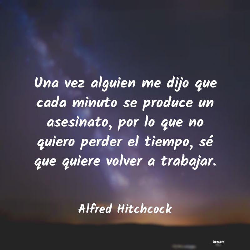 frases de Alfred Hitchcock