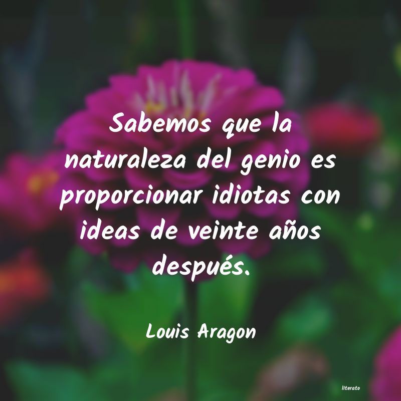 frases de Louis Aragon