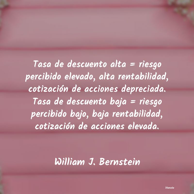 frases de William J. Bernstein