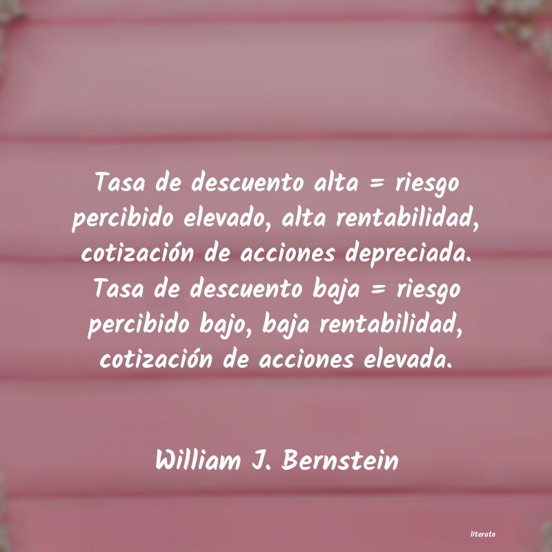 Frases de William J. Bernstein