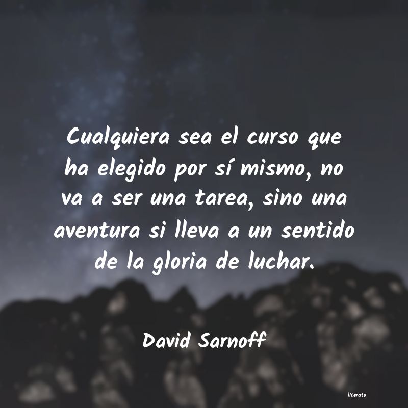 frases de David Sarnoff