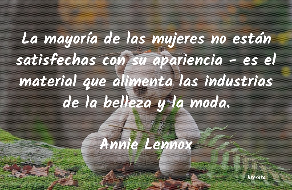 Frases de Annie Lennox