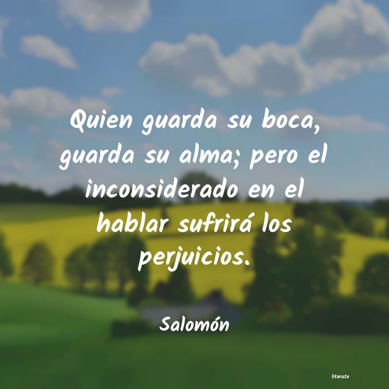 Frases de Salomón