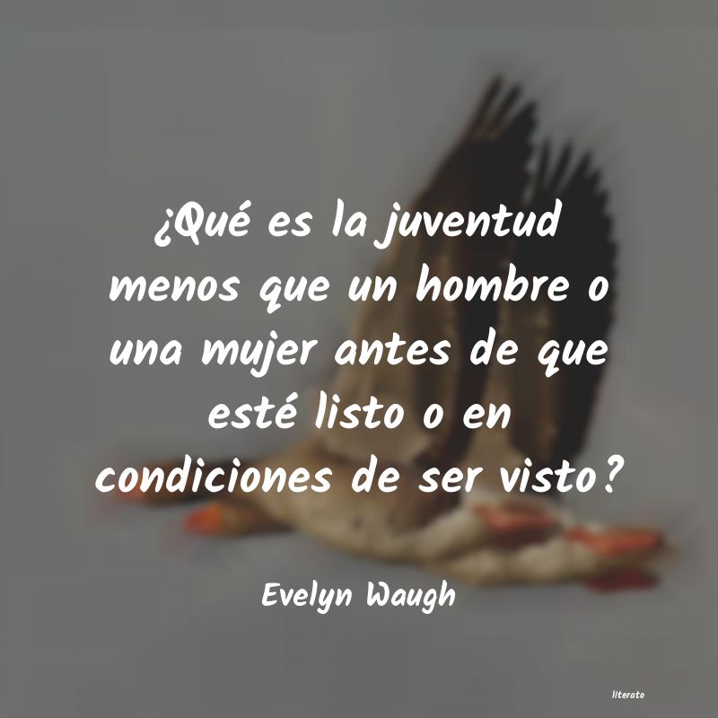 Frases de Evelyn Waugh