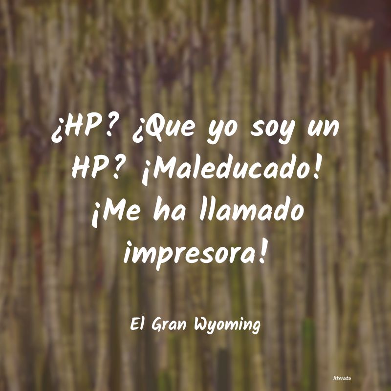 Frases de El Gran Wyoming