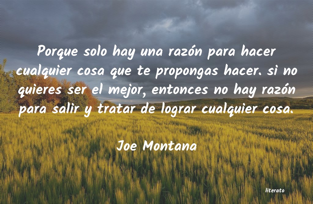 Frases de Joe Montana