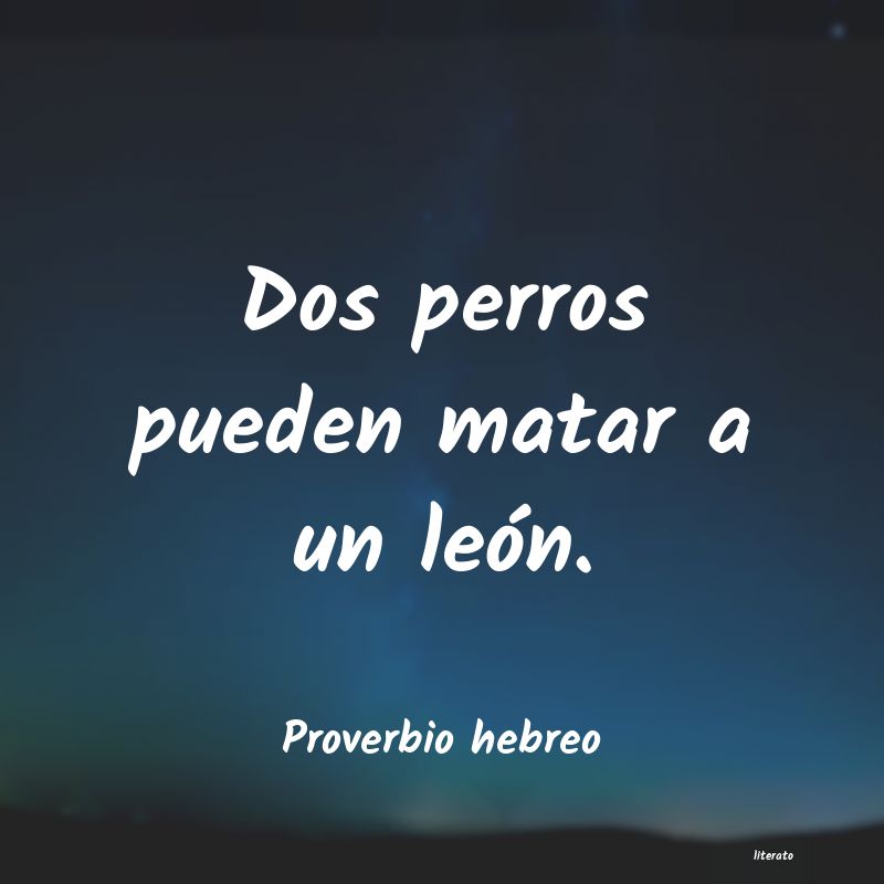 Frases de Proverbio hebreo