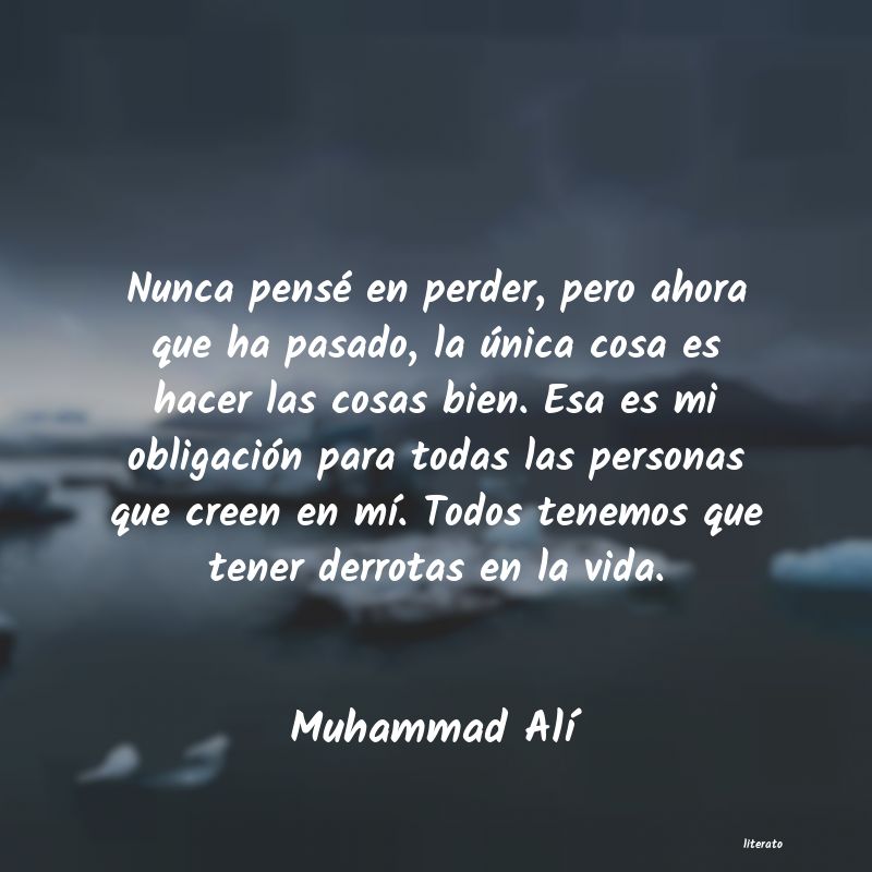 Frases de Muhammad Alí