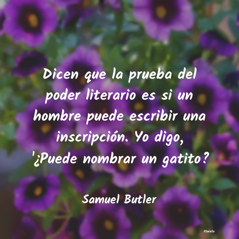 Frases de Samuel Butler