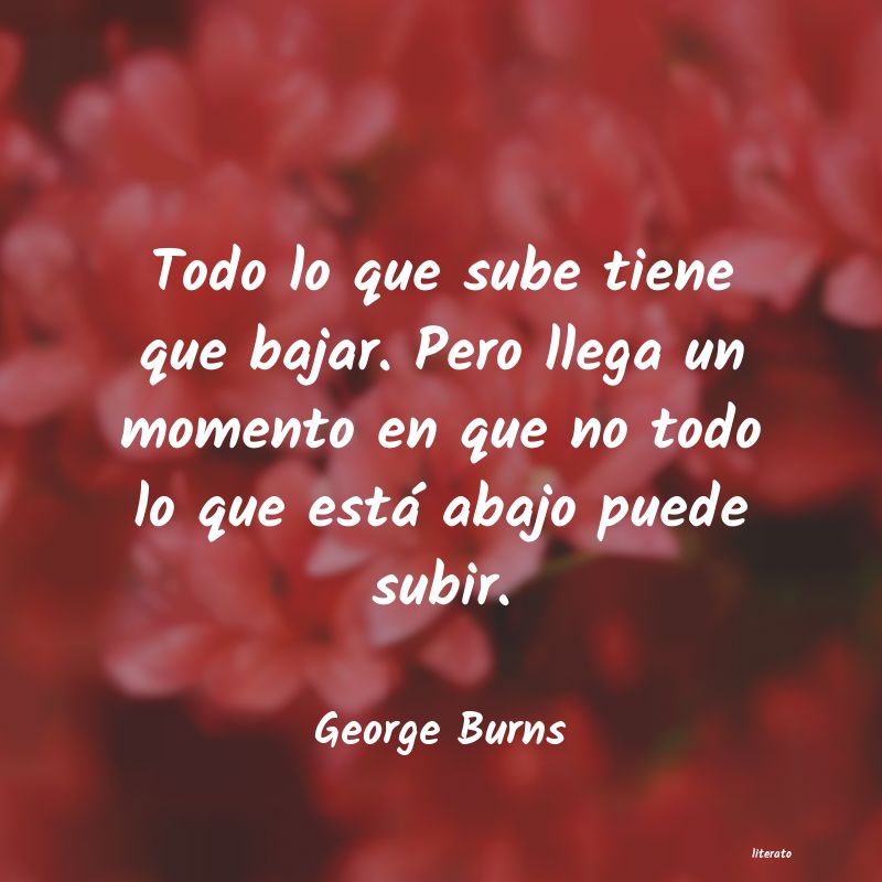 Frases de George Burns