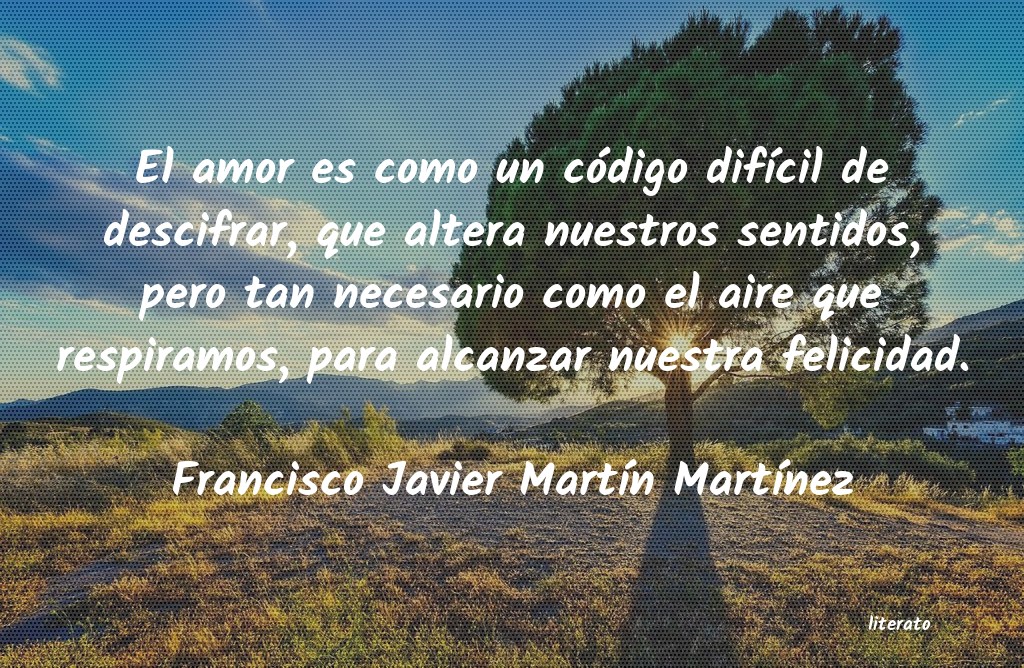 Frases de Francisco Javier Martín Martínez