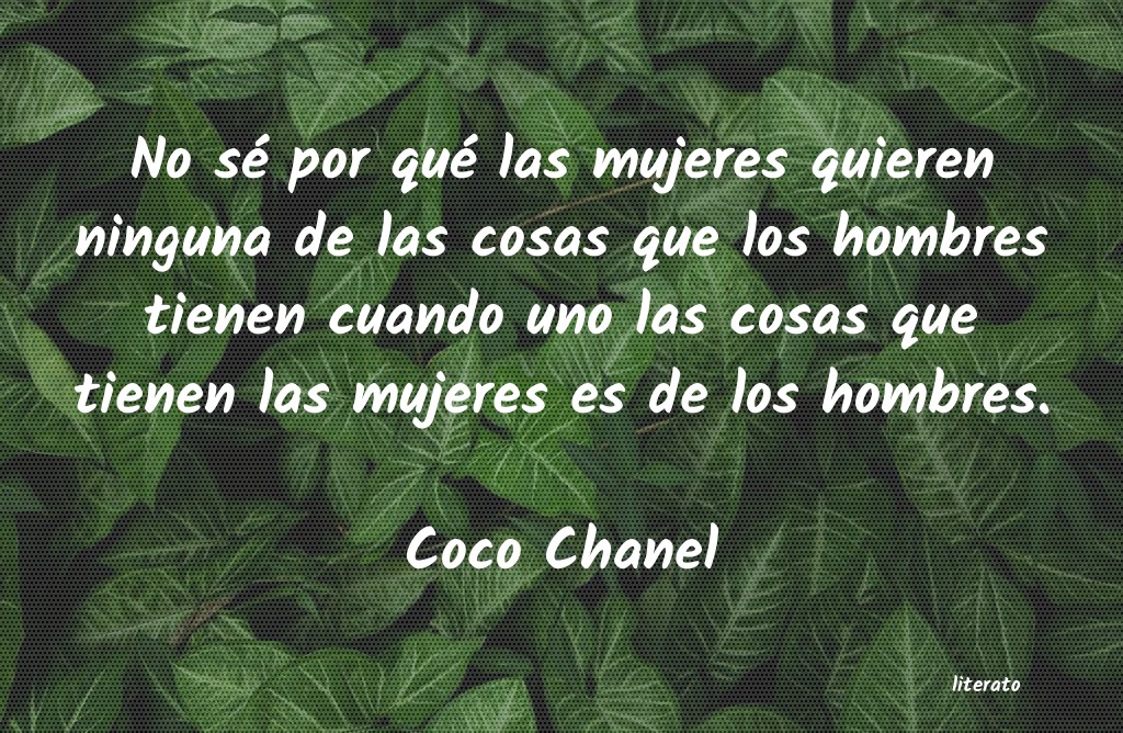 Frases de Coco Chanel