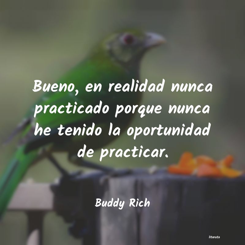 frases de Buddy Rich