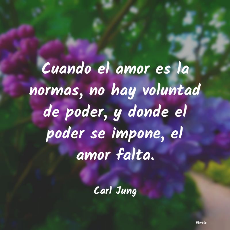 Carl Jung: Cuando el amor es la normas, n