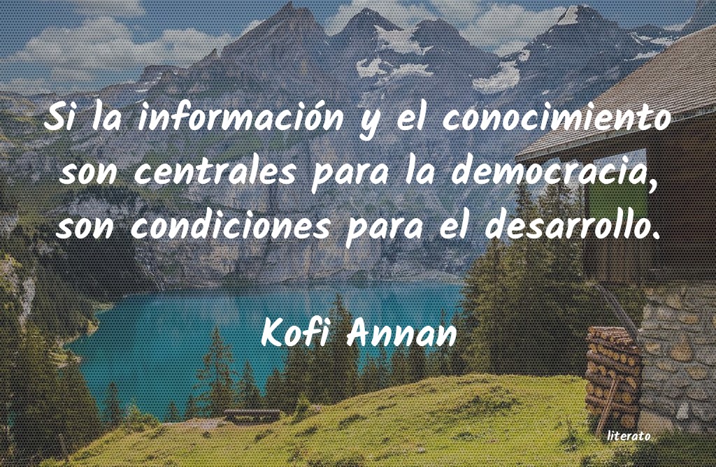 desarrollo humano kofi annan