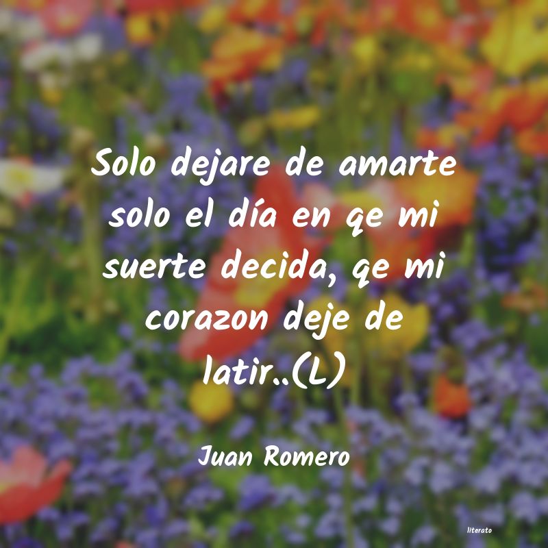 Frases de Juan Romero