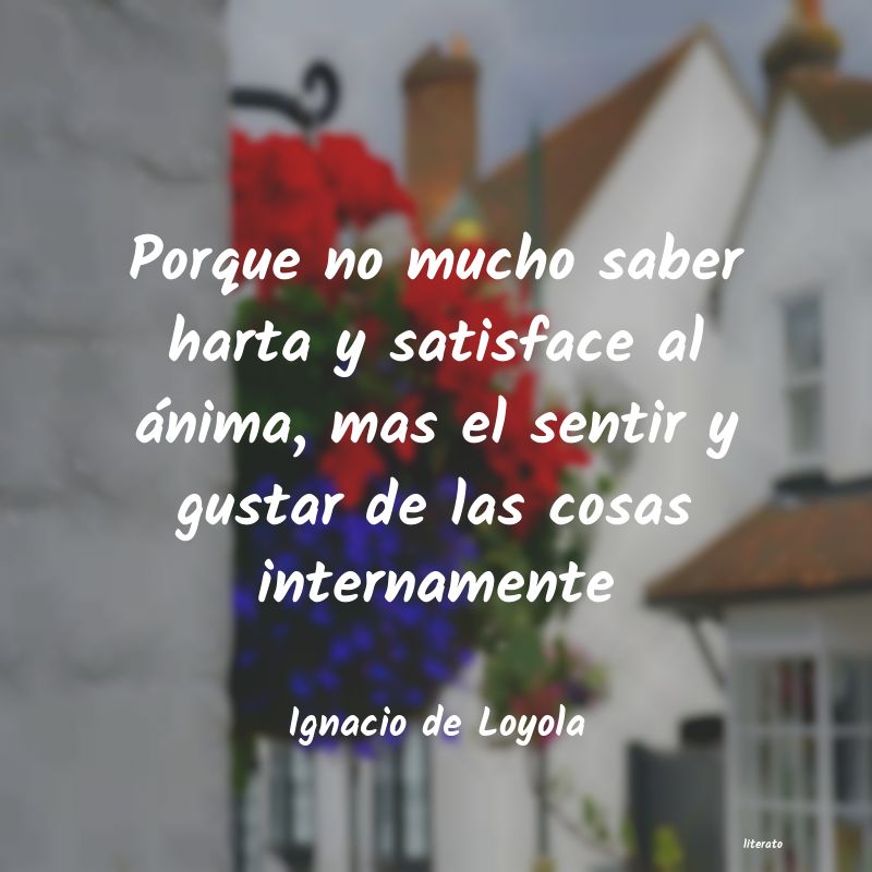 frases de Ignacio de Loyola