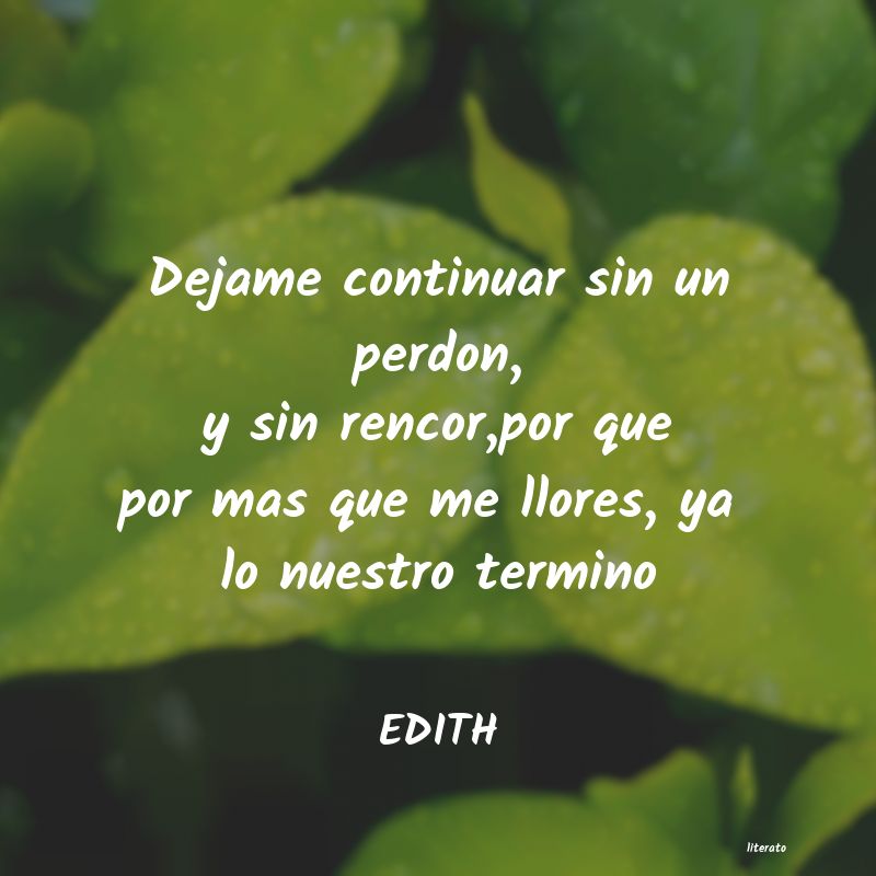 frases de EDITH