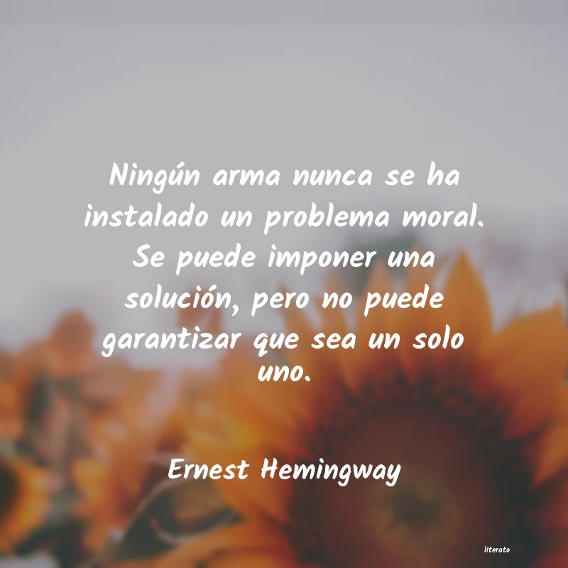 ernest hemingway mas alla de la derrota