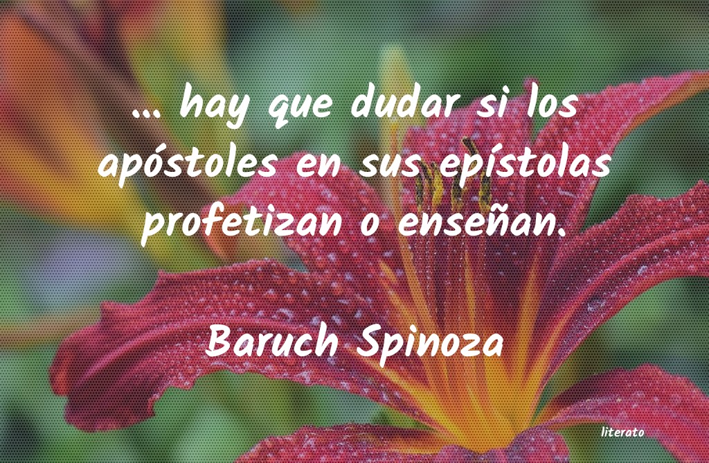 Frases de Baruch Spinoza