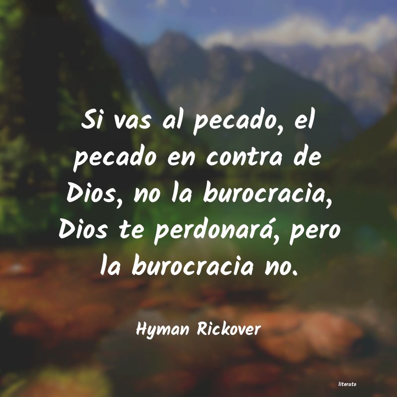 frases de Hyman Rickover