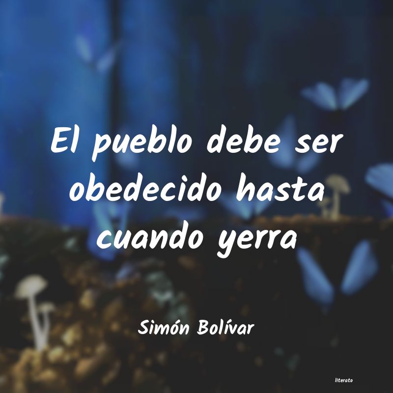 frases de Simón BolÃvar