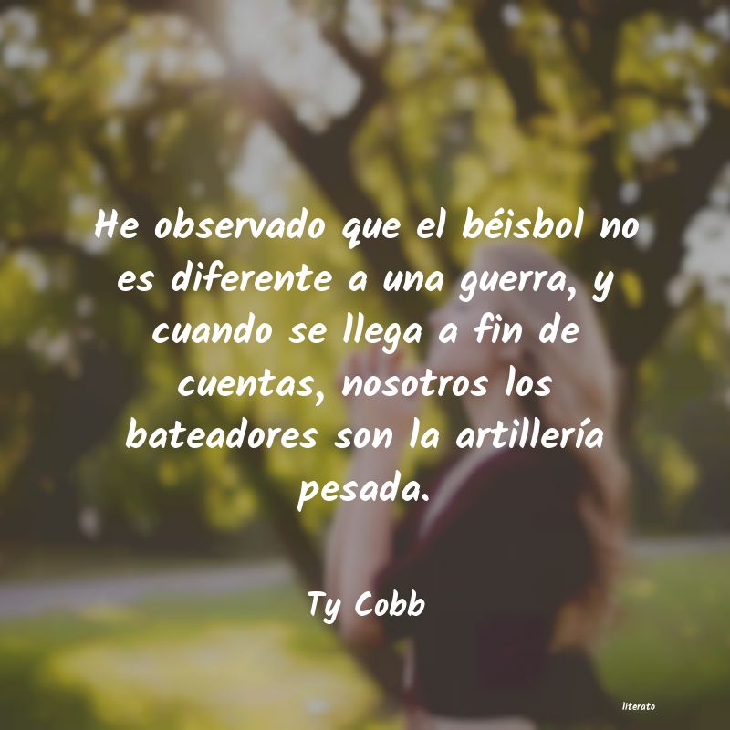 Frases de Ty Cobb