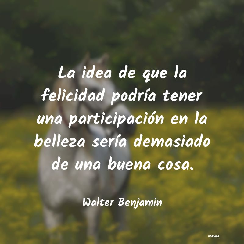 Frases de Walter Benjamin