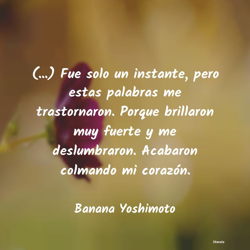 Frases de Banana Yoshimoto