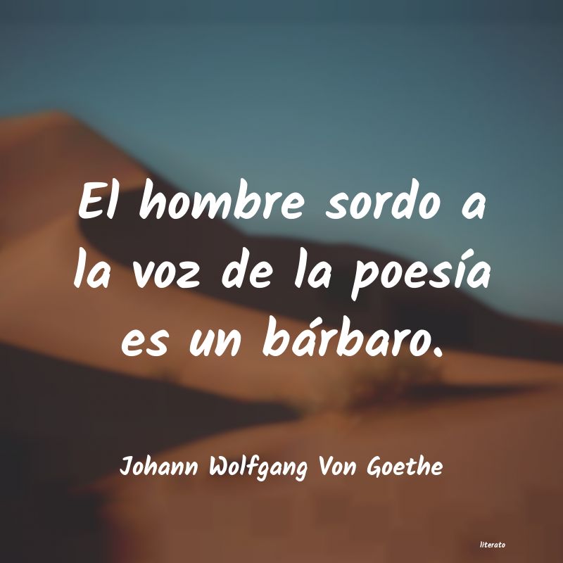 Frases de Johann Wolfgang Von Goethe