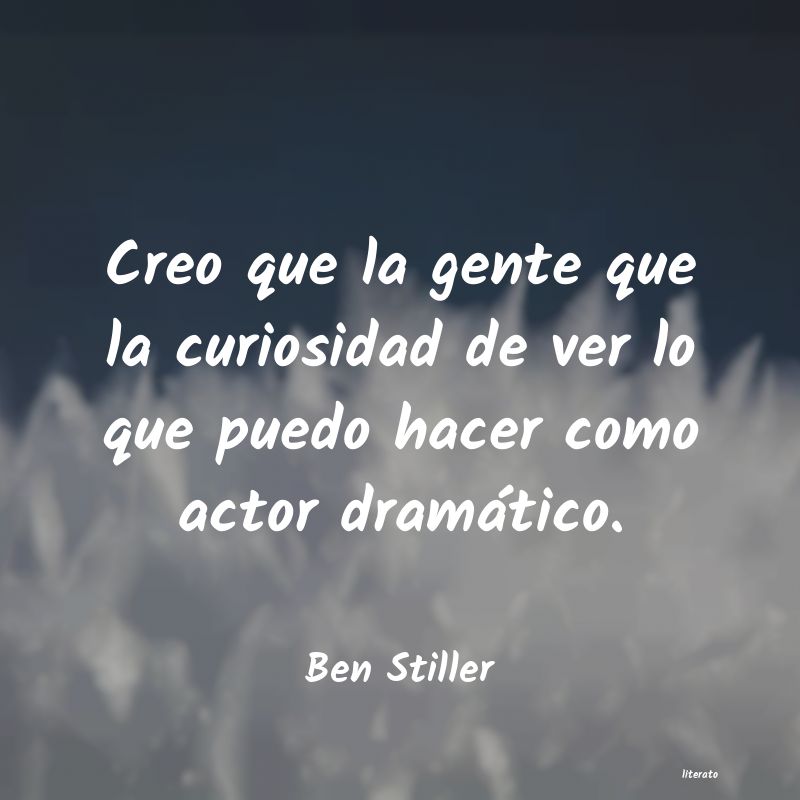 frases de Ben Stiller