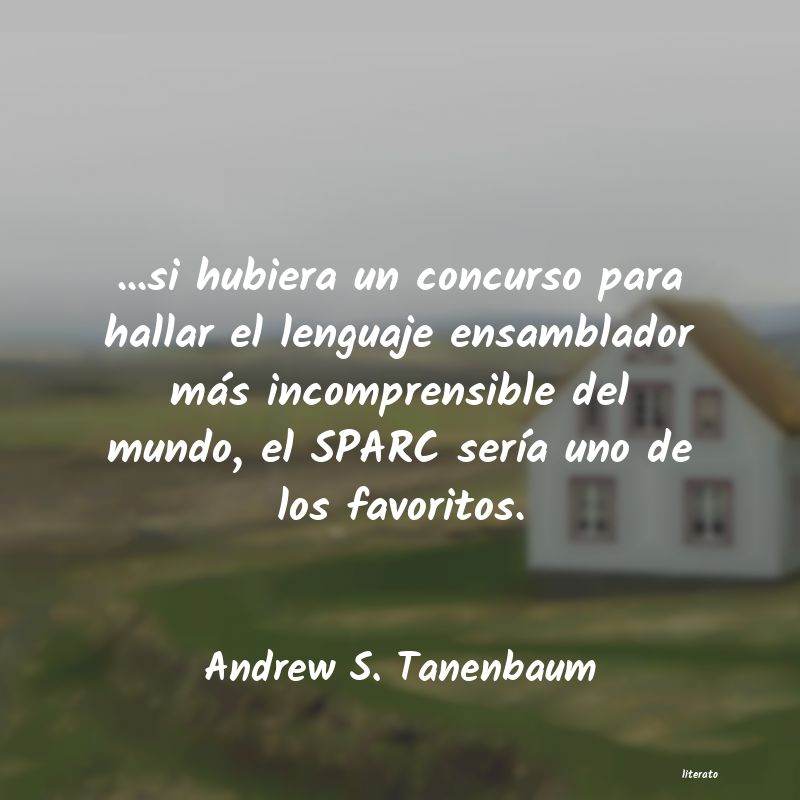 frases de Andrew S. Tanenbaum