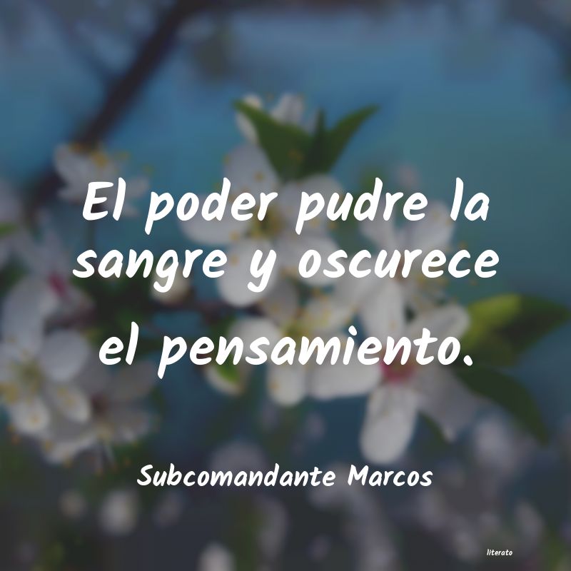 Frases de Subcomandante Marcos