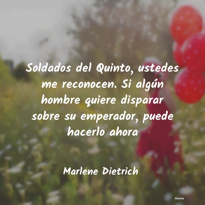 frases de Marlene Dietrich