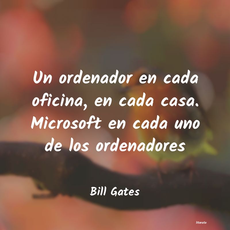 frases de Bill Gates