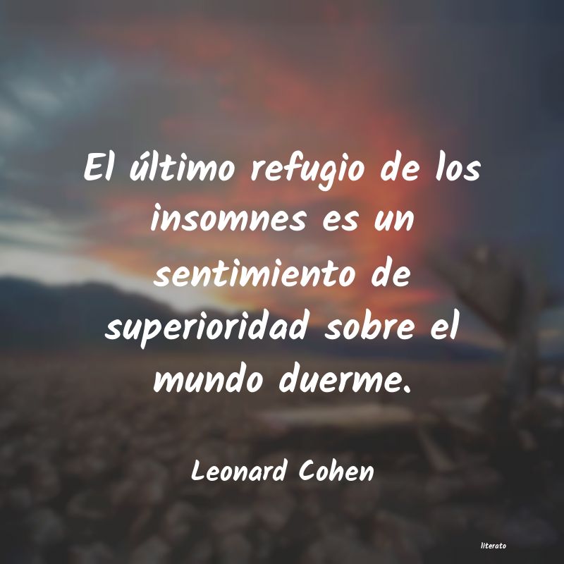 frases de Leonard Cohen