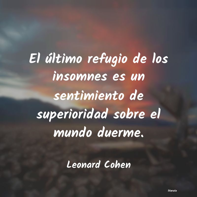 Frases de Leonard Cohen