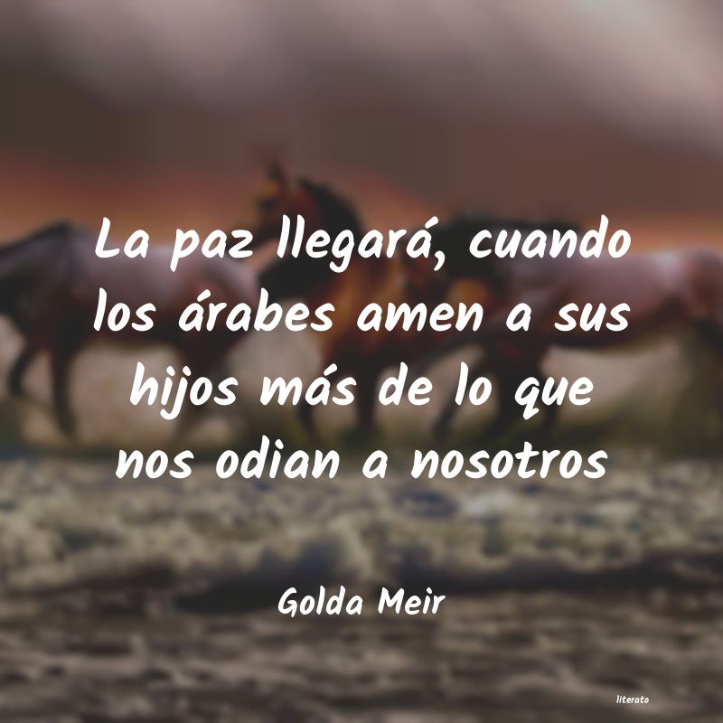 frases de Golda Meir