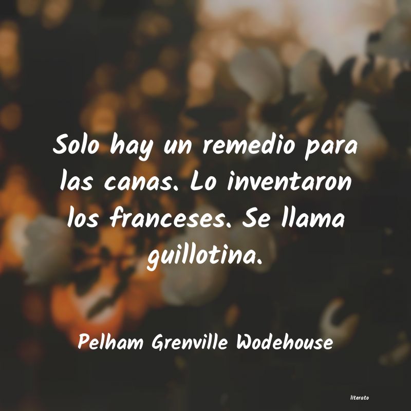 Frases de Pelham Grenville Wodehouse