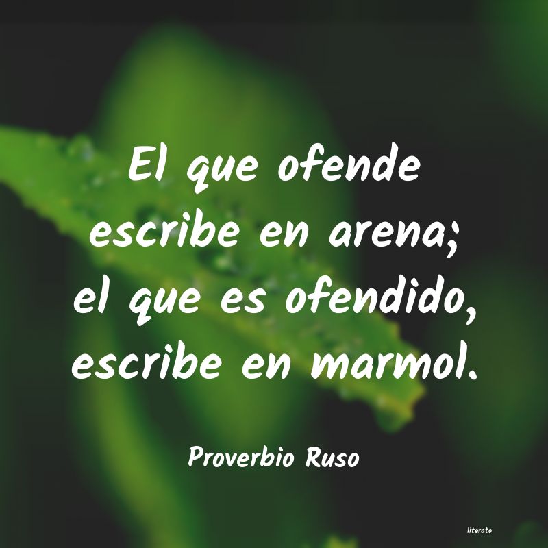 Frases de Proverbio Ruso