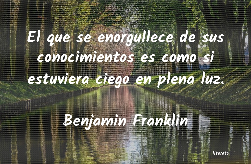 Frases de Benjamin Franklin