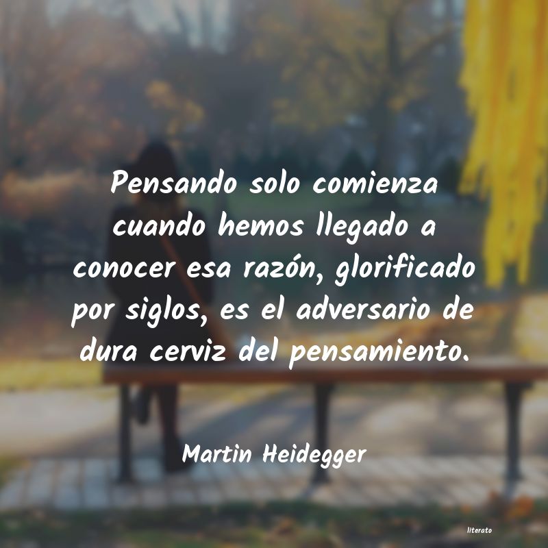 frases de Martin Heidegger
