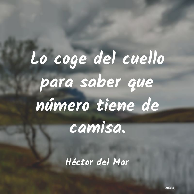 frases de Héctor del Mar