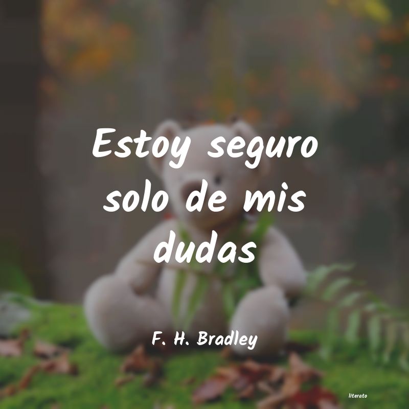 frases de F. H. Bradley