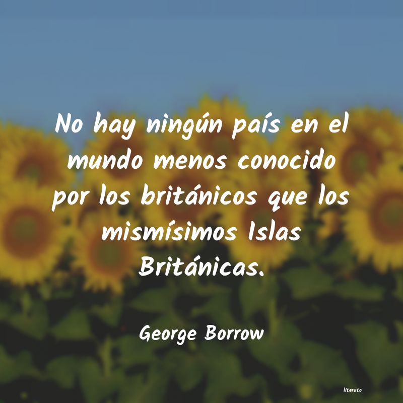 Frases de George Borrow