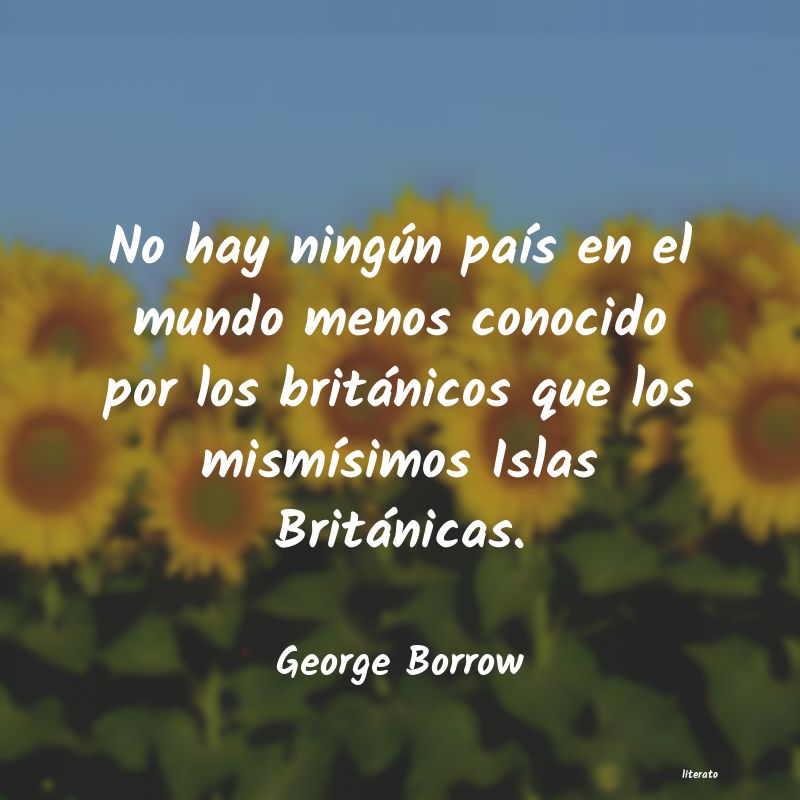 frases de George Borrow