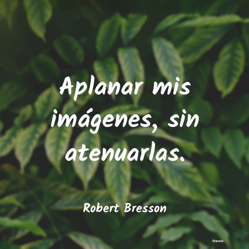 frases de Robert Bresson