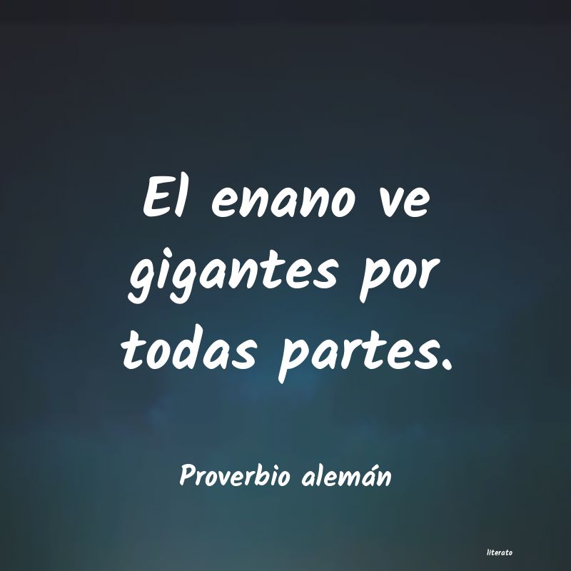 Frases de Proverbio alemán