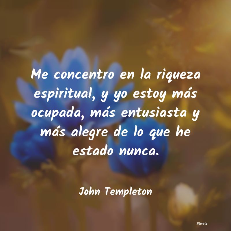 Frases de John Templeton