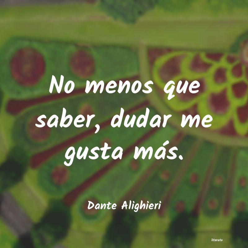 frases de Dante Alighieri
